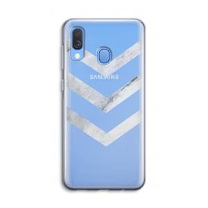 CaseCompany Marmeren pijlen: Samsung Galaxy A40 Transparant Hoesje