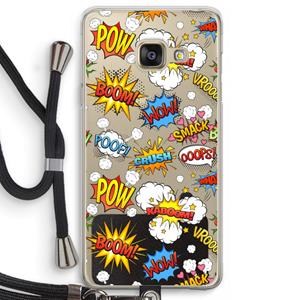 CaseCompany Pow Smack: Samsung Galaxy A3 (2016) Transparant Hoesje met koord