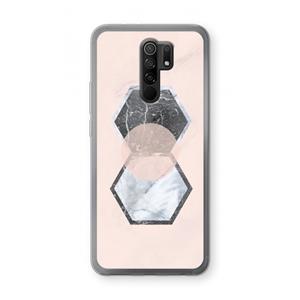 CaseCompany Creatieve toets: Xiaomi Redmi 9 Transparant Hoesje