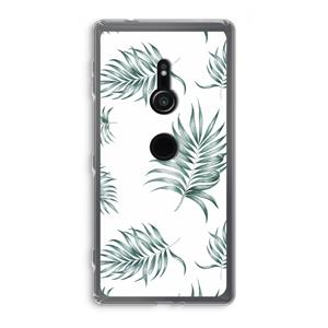 CaseCompany Simple leaves: Sony Xperia XZ2 Transparant Hoesje