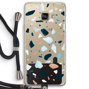 CaseCompany Terrazzo N°13: Samsung Galaxy A3 (2016) Transparant Hoesje met koord