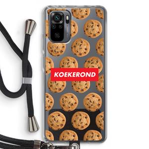 CaseCompany Koekerond: Xiaomi Redmi Note 10 Pro Transparant Hoesje met koord