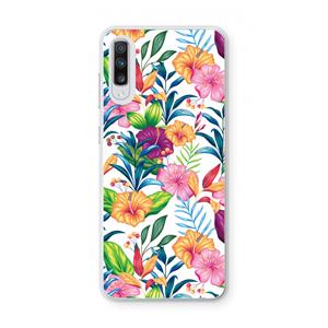 CaseCompany Tropisch 2: Samsung Galaxy A70 Transparant Hoesje