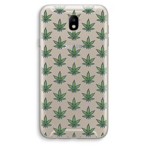 CaseCompany Weed: Samsung Galaxy J7 (2017) Transparant Hoesje