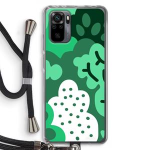 CaseCompany Bushes: Xiaomi Redmi Note 10 Pro Transparant Hoesje met koord