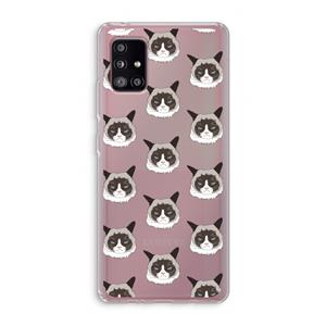 CaseCompany It's a Purrr Case: Samsung Galaxy A51 5G Transparant Hoesje