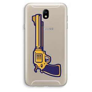 CaseCompany Pew Pew Pew: Samsung Galaxy J7 (2017) Transparant Hoesje