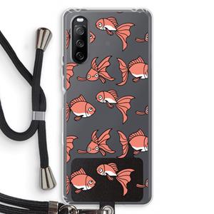 CaseCompany Blub: Sony Sony Xperia 10 III Transparant Hoesje met koord