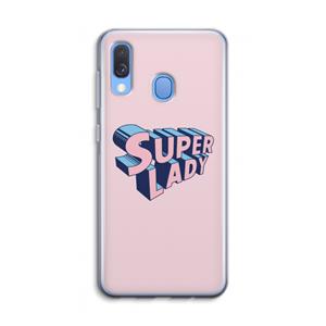 CaseCompany Superlady: Samsung Galaxy A40 Transparant Hoesje
