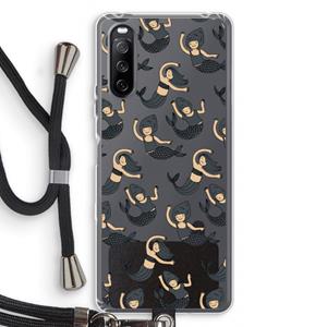 CaseCompany Zeemeermin: Sony Sony Xperia 10 III Transparant Hoesje met koord