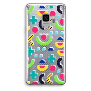 CaseCompany 8-bit N°1: Samsung Galaxy S9 Transparant Hoesje