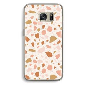CaseCompany Terrazzo N°18: Samsung Galaxy S7 Transparant Hoesje