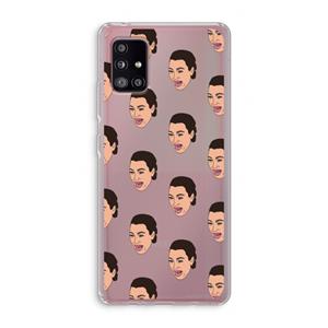 CaseCompany Ugly Cry Call: Samsung Galaxy A51 5G Transparant Hoesje