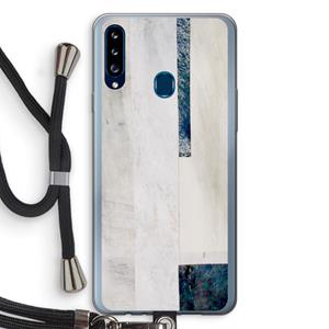 CaseCompany Meet you there: Samsung Galaxy A20s Transparant Hoesje met koord