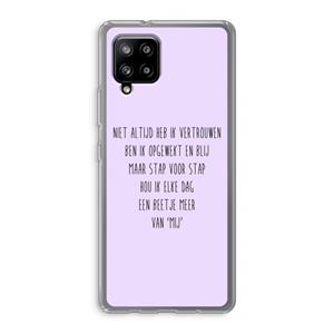 CaseCompany Zelfvertrouwen: Samsung Galaxy A42 5G Transparant Hoesje