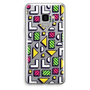 CaseCompany 8-bit N°4: Samsung Galaxy S9 Transparant Hoesje