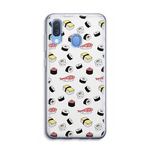 CaseCompany Sushi time: Samsung Galaxy A40 Transparant Hoesje