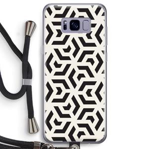 CaseCompany Crazy pattern: Samsung Galaxy S8 Transparant Hoesje met koord