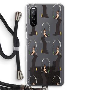 CaseCompany Pop Some Kim: Sony Sony Xperia 10 III Transparant Hoesje met koord