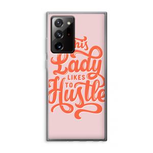 CaseCompany Hustle Lady: Samsung Galaxy Note 20 Ultra / Note 20 Ultra 5G Transparant Hoesje
