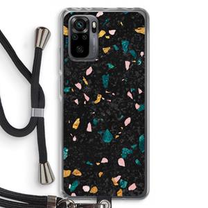 CaseCompany Terrazzo N°10: Xiaomi Redmi Note 10 Pro Transparant Hoesje met koord