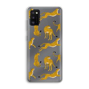 CaseCompany Luipaard: Samsung Galaxy A41 Transparant Hoesje