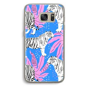 CaseCompany Tijger: Samsung Galaxy S7 Transparant Hoesje