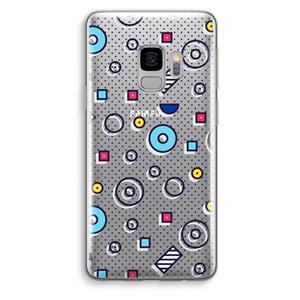CaseCompany 8-bit N°9: Samsung Galaxy S9 Transparant Hoesje