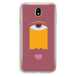 CaseCompany Mono V: Samsung Galaxy J7 (2017) Transparant Hoesje