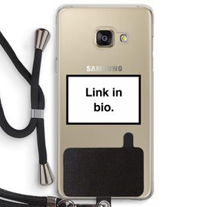CaseCompany Link in bio: Samsung Galaxy A3 (2016) Transparant Hoesje met koord
