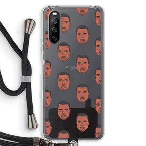CaseCompany Kanye Call Me℃: Sony Sony Xperia 10 III Transparant Hoesje met koord