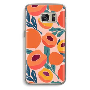 CaseCompany Perzik: Samsung Galaxy S7 Transparant Hoesje