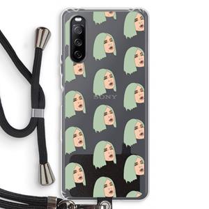 CaseCompany King Kylie: Sony Sony Xperia 10 III Transparant Hoesje met koord