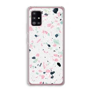 CaseCompany Terrazzo N°3: Samsung Galaxy A51 5G Transparant Hoesje