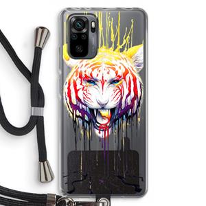 CaseCompany Fading: Xiaomi Redmi Note 10 Pro Transparant Hoesje met koord