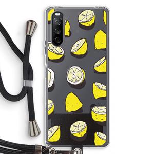CaseCompany When Life Gives You Lemons...: Sony Sony Xperia 10 III Transparant Hoesje met koord