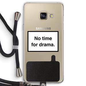 CaseCompany No drama: Samsung Galaxy A3 (2016) Transparant Hoesje met koord
