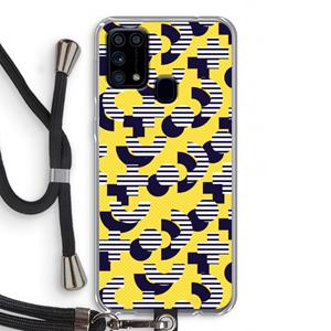 CaseCompany 8-bit N°3: Samsung Galaxy M31 Transparant Hoesje met koord