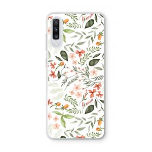 CaseCompany Sweet little flowers: Samsung Galaxy A70 Transparant Hoesje