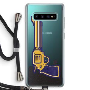CaseCompany Pew Pew Pew: Samsung Galaxy S10 Plus Transparant Hoesje met koord