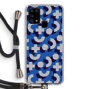 CaseCompany 8-bit N°5: Samsung Galaxy M31 Transparant Hoesje met koord