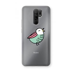 CaseCompany Birdy: Xiaomi Redmi 9 Transparant Hoesje
