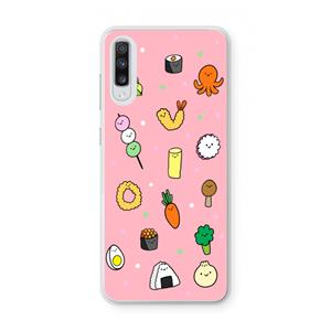 CaseCompany Happy bento friends: Samsung Galaxy A70 Transparant Hoesje