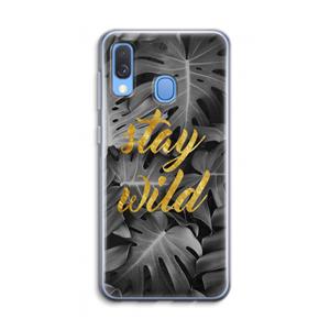 CaseCompany Stay wild: Samsung Galaxy A40 Transparant Hoesje