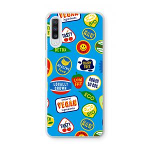 CaseCompany Fruitsticker: Samsung Galaxy A70 Transparant Hoesje