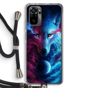CaseCompany Where Light And Dark Meet: Xiaomi Redmi Note 10 Pro Transparant Hoesje met koord
