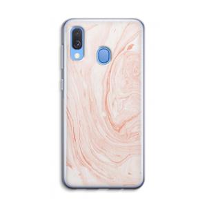 CaseCompany Peach bath: Samsung Galaxy A40 Transparant Hoesje