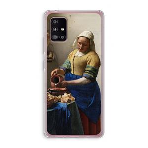 CaseCompany The Milkmaid: Samsung Galaxy A51 5G Transparant Hoesje