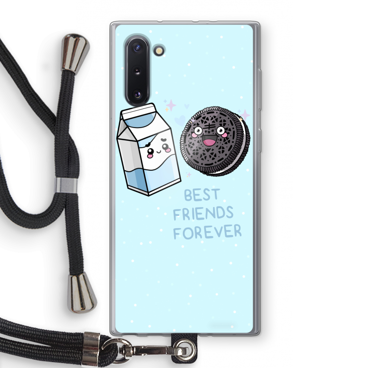 CaseCompany Best Friend Forever: Samsung Galaxy Note 10 Transparant Hoesje met koord