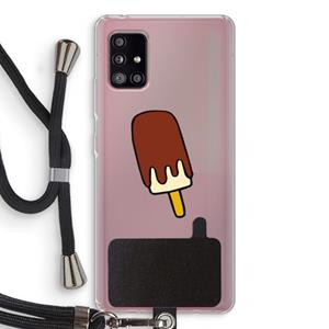 CaseCompany Frisco: Samsung Galaxy A51 5G Transparant Hoesje met koord
